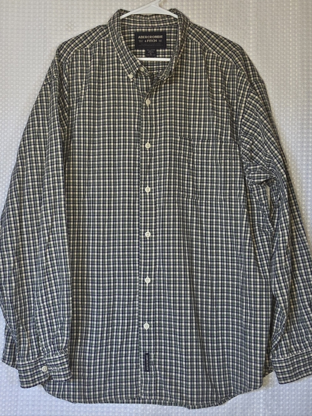 Abercrombie Plaid Shirt XL Preppy Americana Casual - Picture 8 of 9